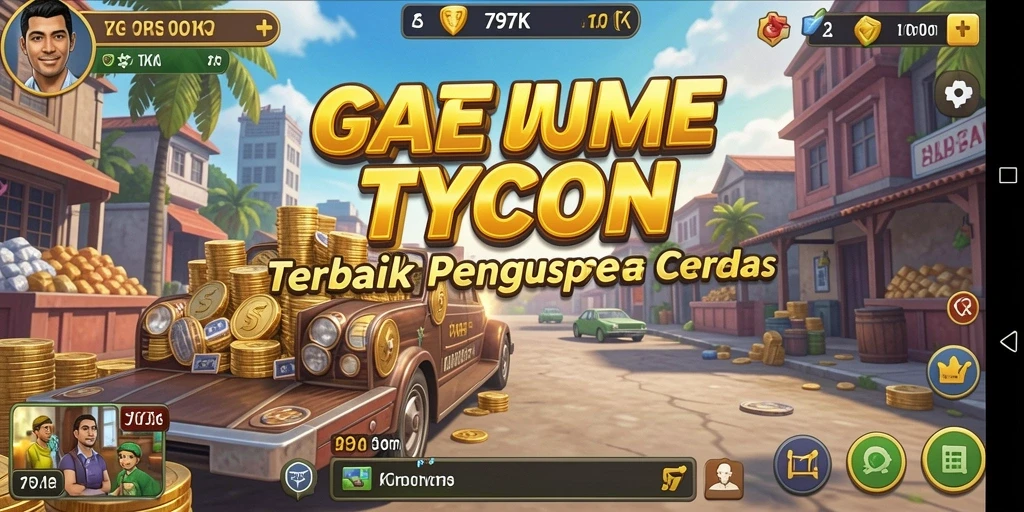 Gameplay Tycoon yang menarik dengan grafik menawan.