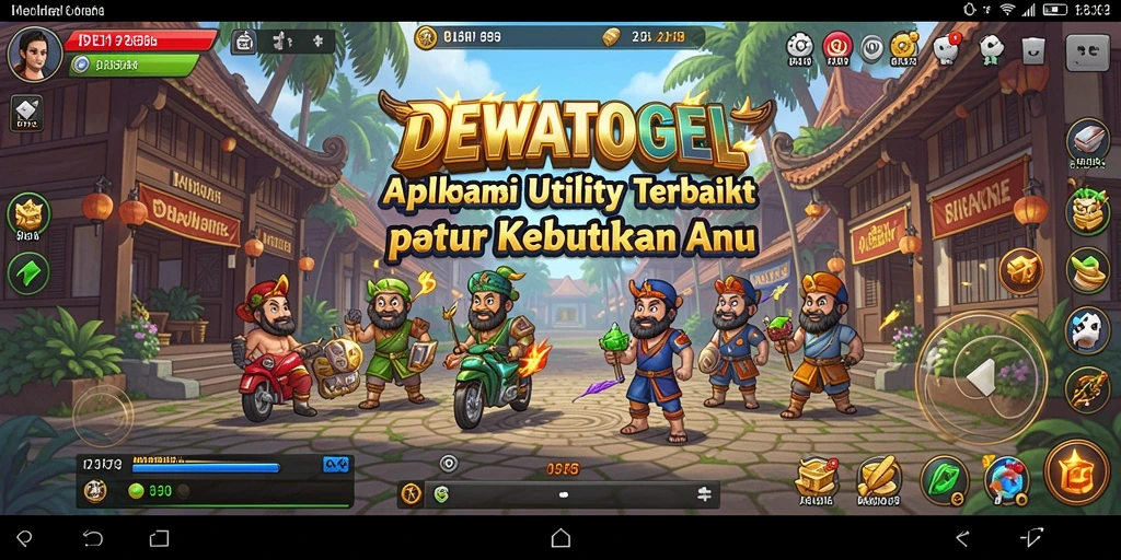 Tampilan antarmuka DEWATOGEL yang sederhana dan fungsional.