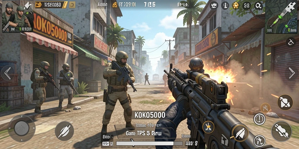 Tangkapan layar dari gameplay seru KOKO5000.