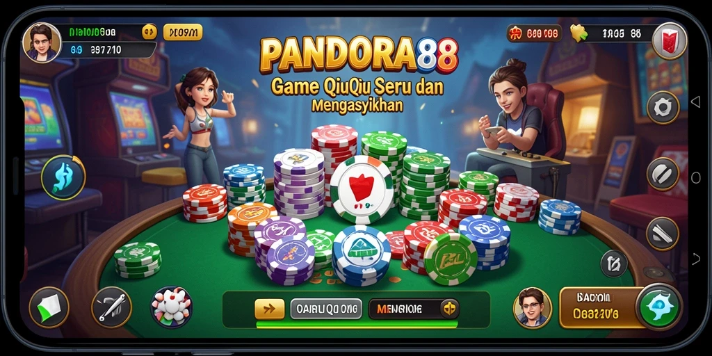 Screenshot gameplay seru dari PANDORA88 yang menampilkan pertarungan QiuQiu.
