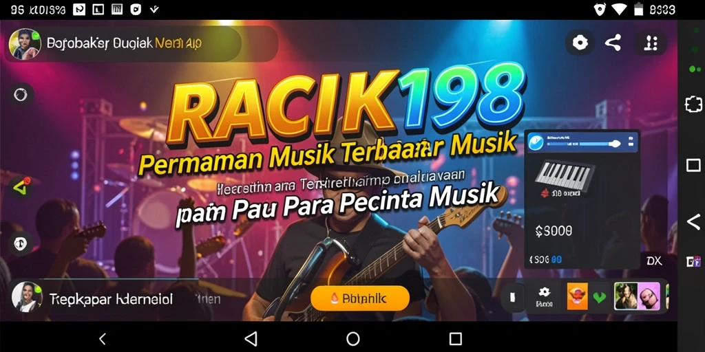 Tampilkan gameplay seru di RACIK198 dengan musik yang beragam.