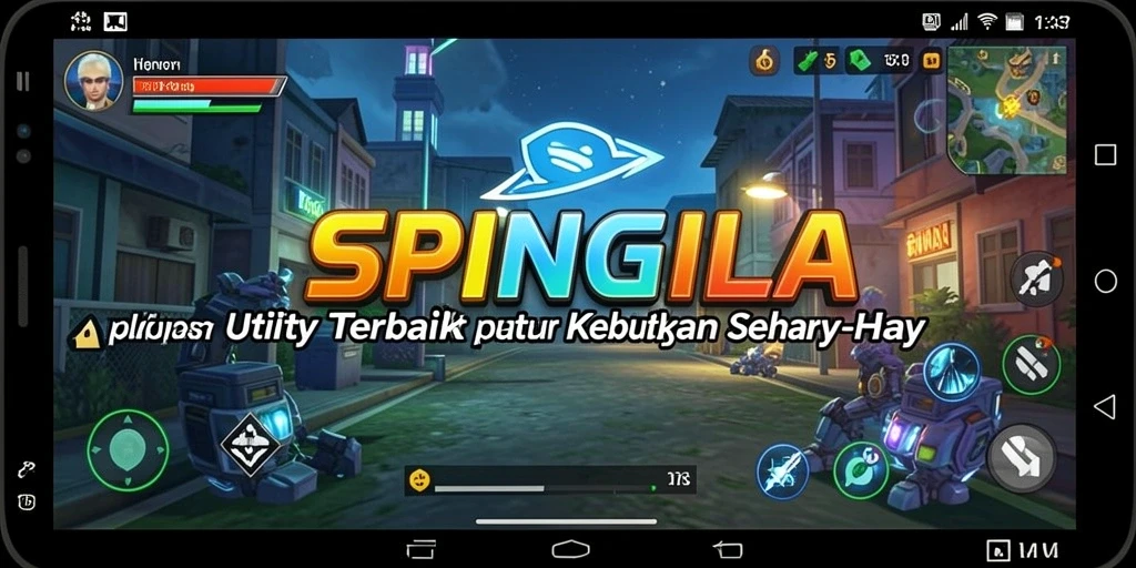 Tampilan antarmuka SPINGILA yang sederhana dan efektif.